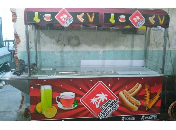 ubukta Patates + Sosisli + Meyve Suyu ay Stand - 