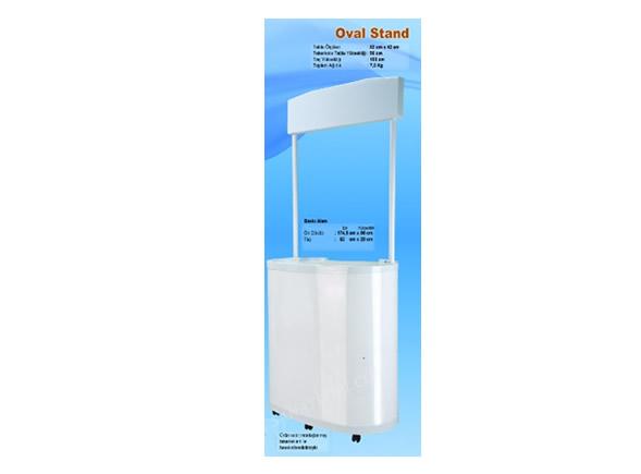 Oval Plastik Stand - 