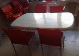 Masa Sandalye / 4 Kiilik Plastik Masa Sandalye Takm